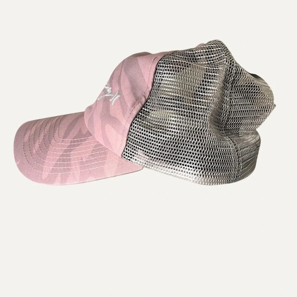 Hurley Key West Womens Trucker Hat Pink Camo Mesh Snapback One Size NWT